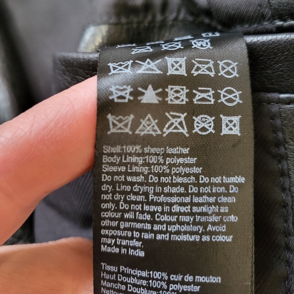 All Saints Black Leather Jacket - Picture 16 of 16